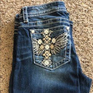 size 28 straight miss me jeans